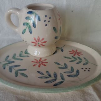 Set de mate y plato - Cerámica Artesanal